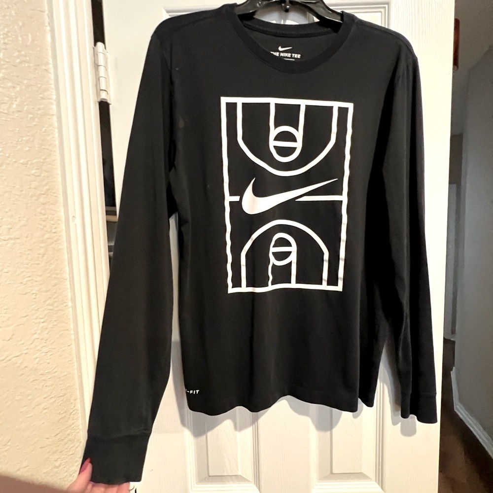 Nike Dri-Fit Basketball Long Sleeve Shirt Sz S